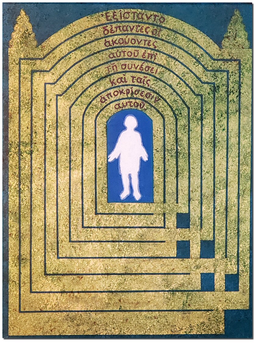 Boy Jesus in the temple