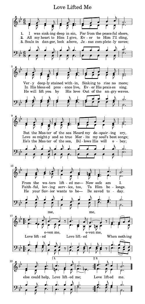 Love
                  Lifted Me